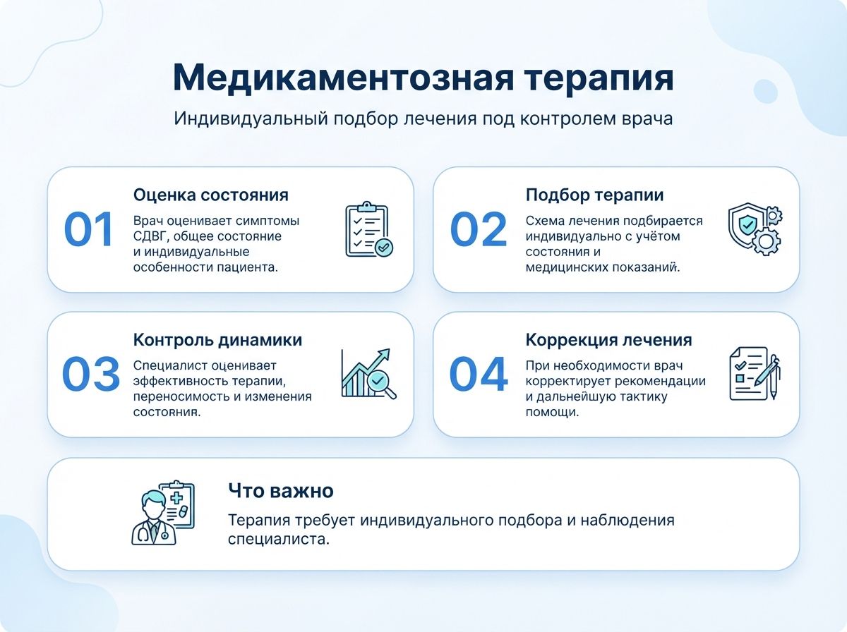 Лечение СДВГ в Воркуте у детей и взрослыхинфографика